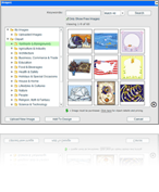 Clip art selection